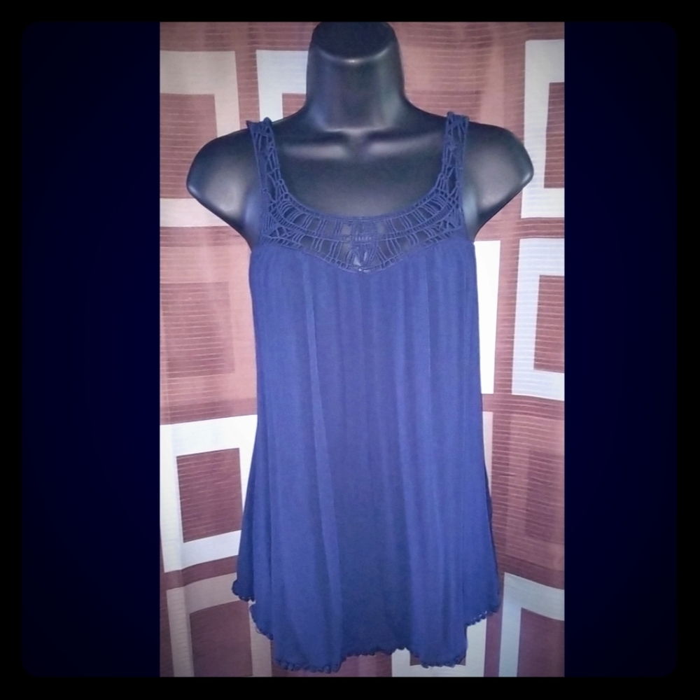 SOLD Navy Blue Tank Top